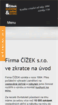 Mobile Screenshot of cizek-skrine.cz